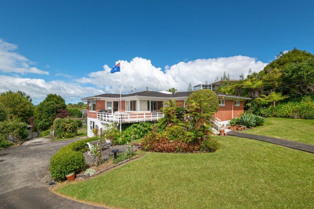 The Hedge Guys trimming a tall griselinia hedge in Auckland